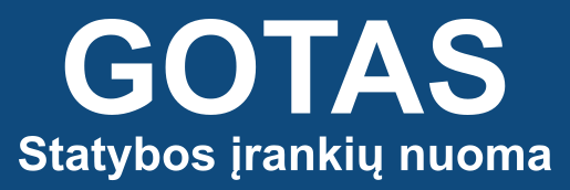 GOTAS – statybos įrankių nuoma logotipas