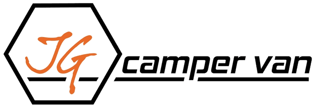 JG camper van logotipas